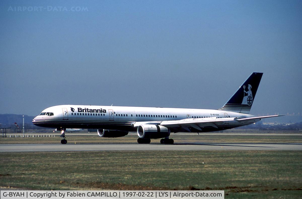 G-BYAH, 1992 Boeing 757-204 C/N 26966, Britannia Airways