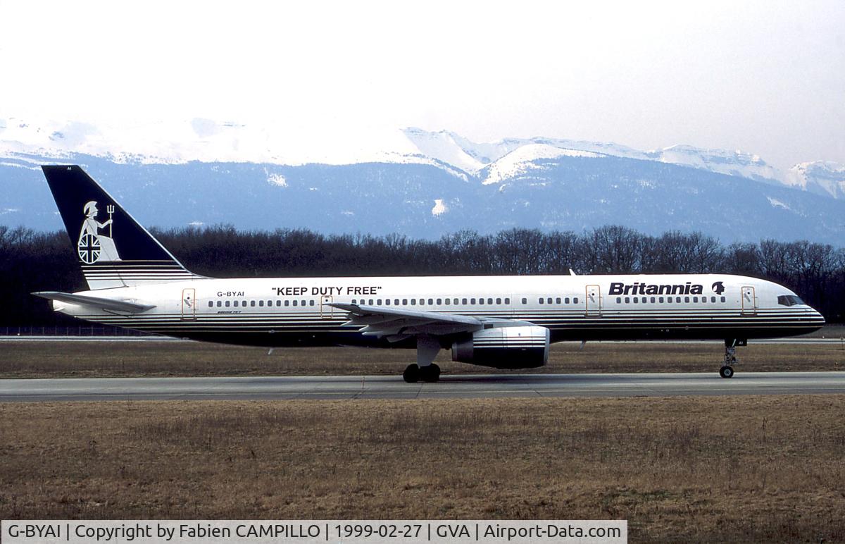 G-BYAI, 1993 Boeing 757-204 C/N 26967, Britannia Airways