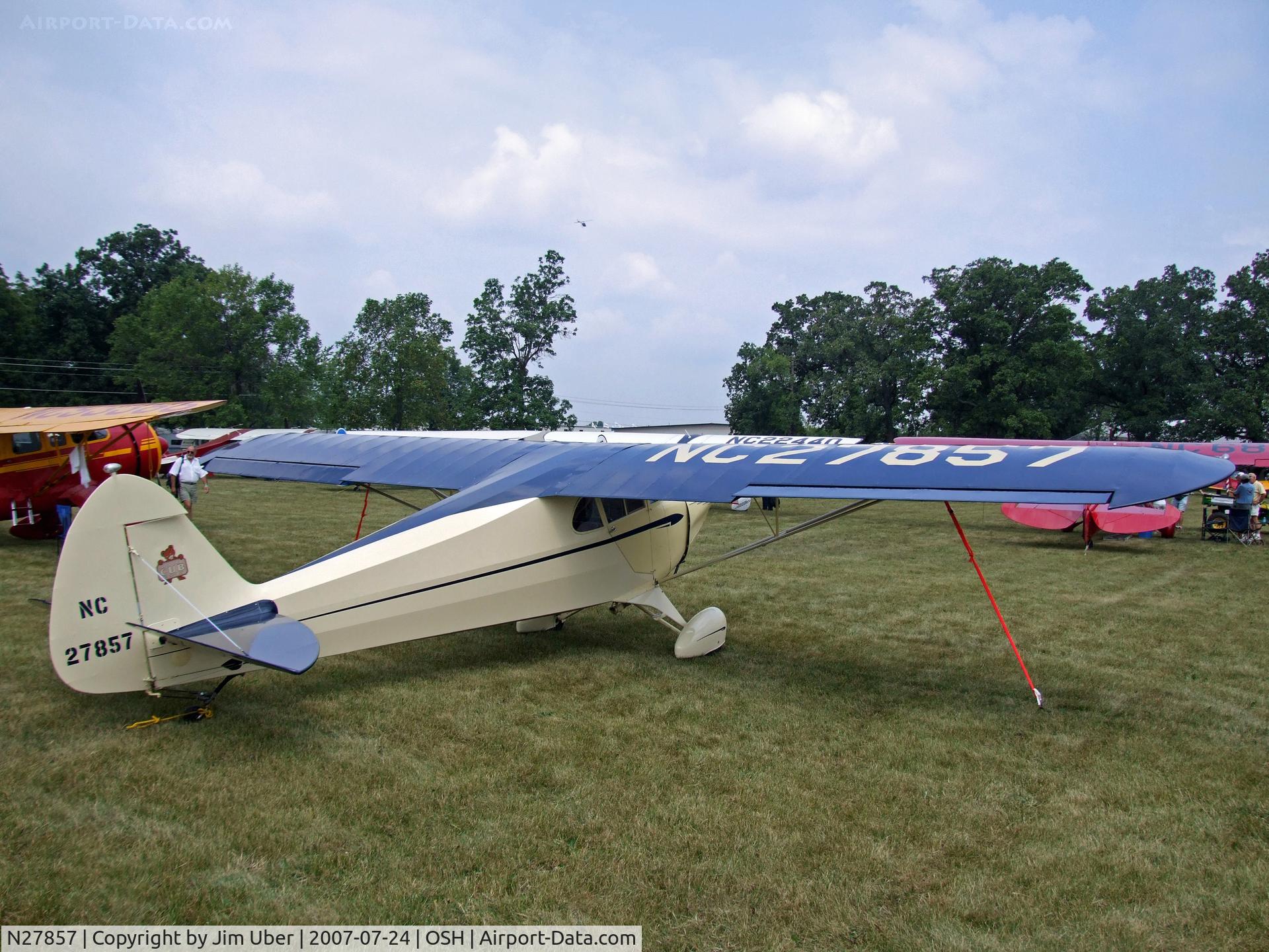 N27857, 1940 Piper J4A C/N 4-1077, Bob's J-4 in the vintage area