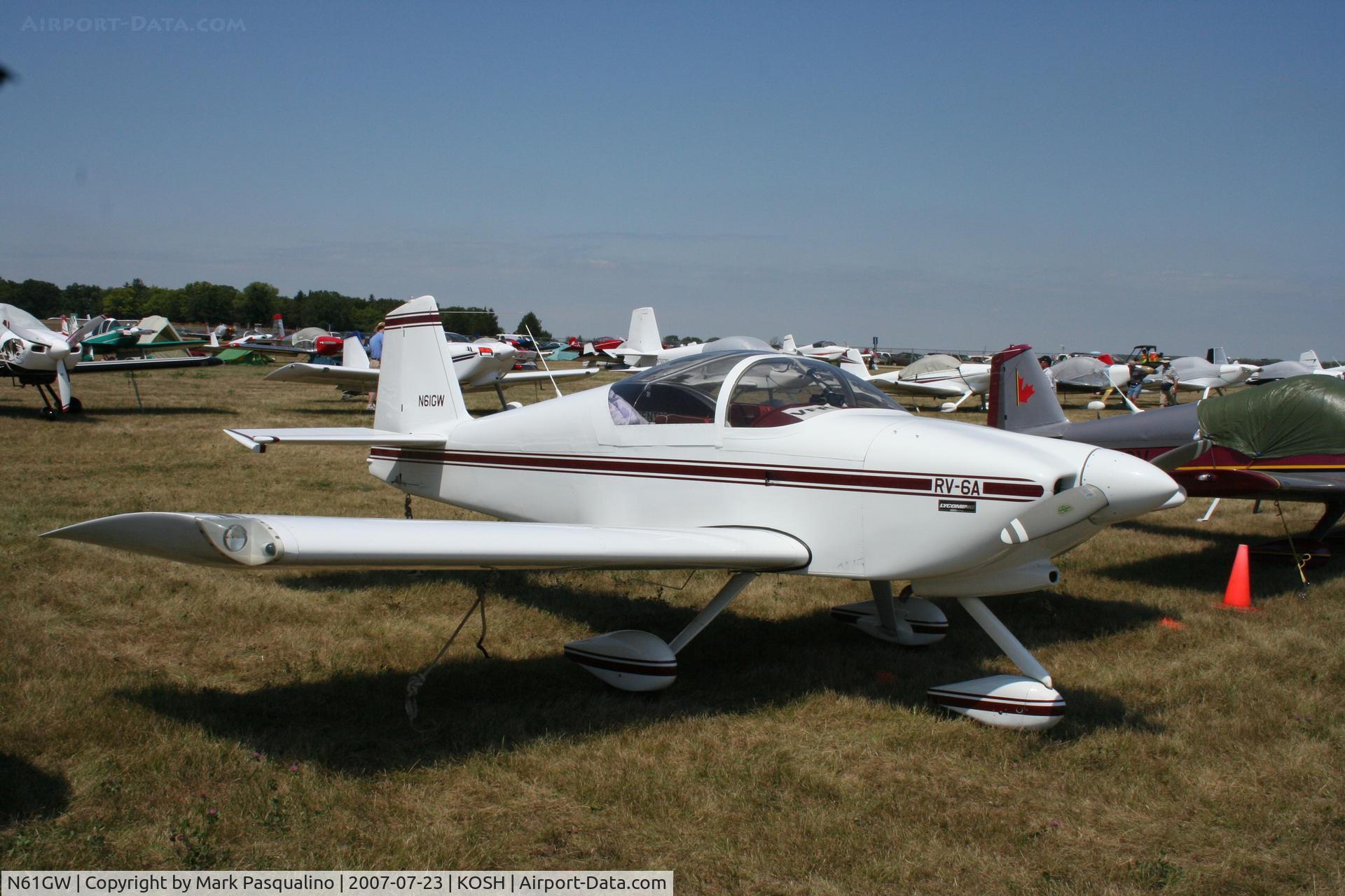 N61GW, 1994 Vans RV-6A C/N 21112, RV-6A