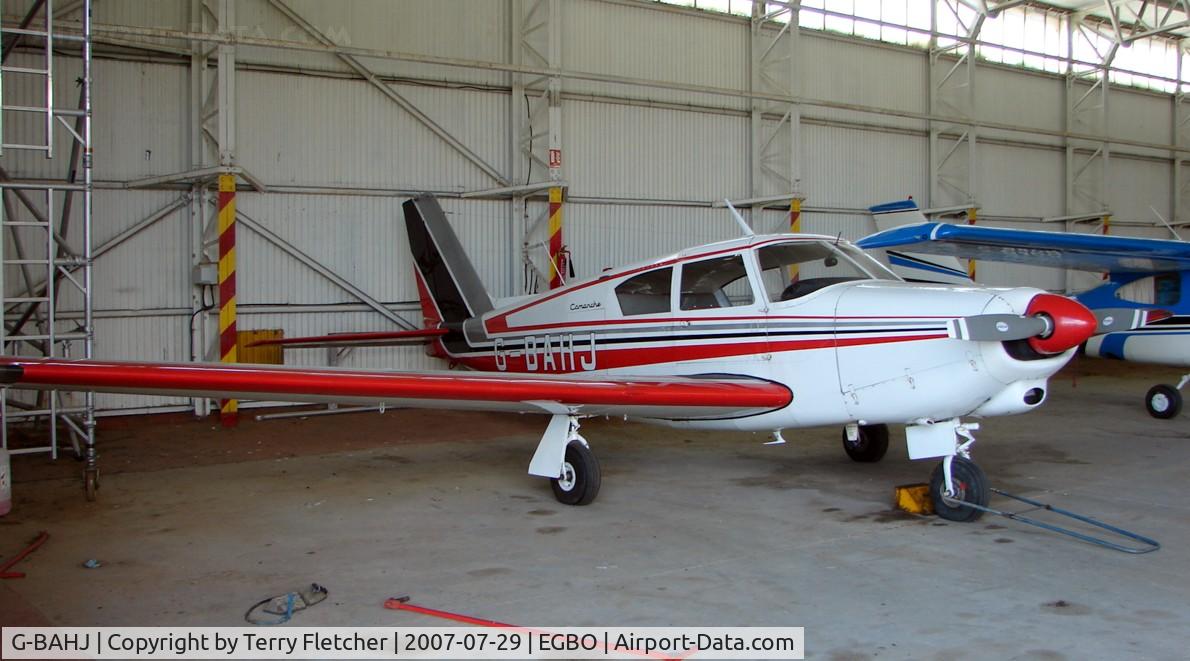 G-BAHJ, 1960 Piper PA-24-250 Comanche C/N 24-1863, Pa-24-250