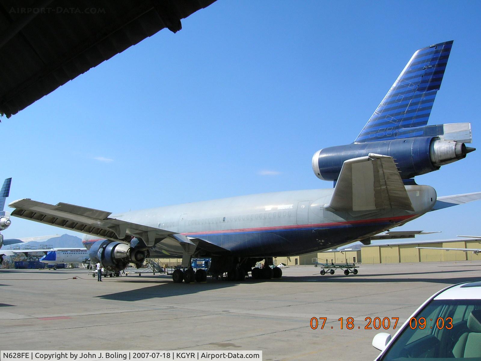N628FE, 1991 McDonnell Douglas MD-11F C/N 48447, DC-10-30 in United Colors with Fedex N number. FAA data shows number was previously on Fedex MD-11