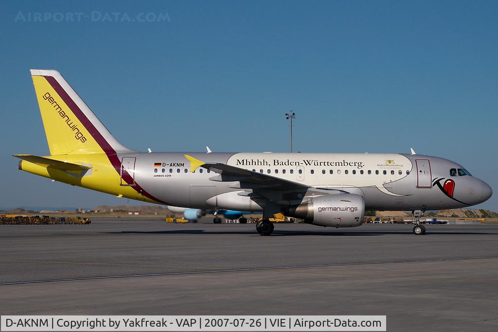 D-AKNM, 1999 Airbus A319-112 C/N 1089, Germanwings Airbus 319