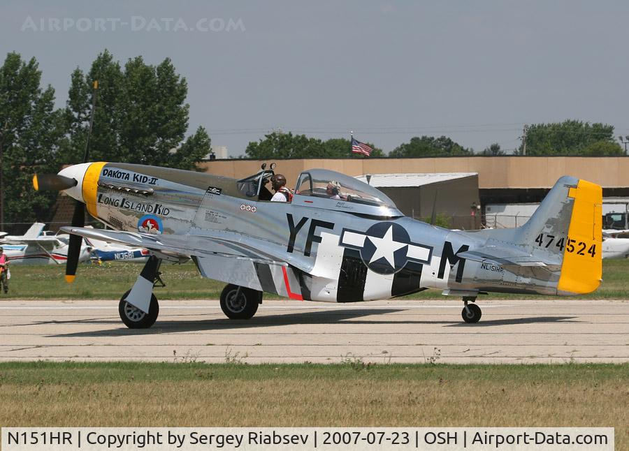N151HR, 1945 North American P-51D Mustang C/N 12241064, EAA AirVenture 2007