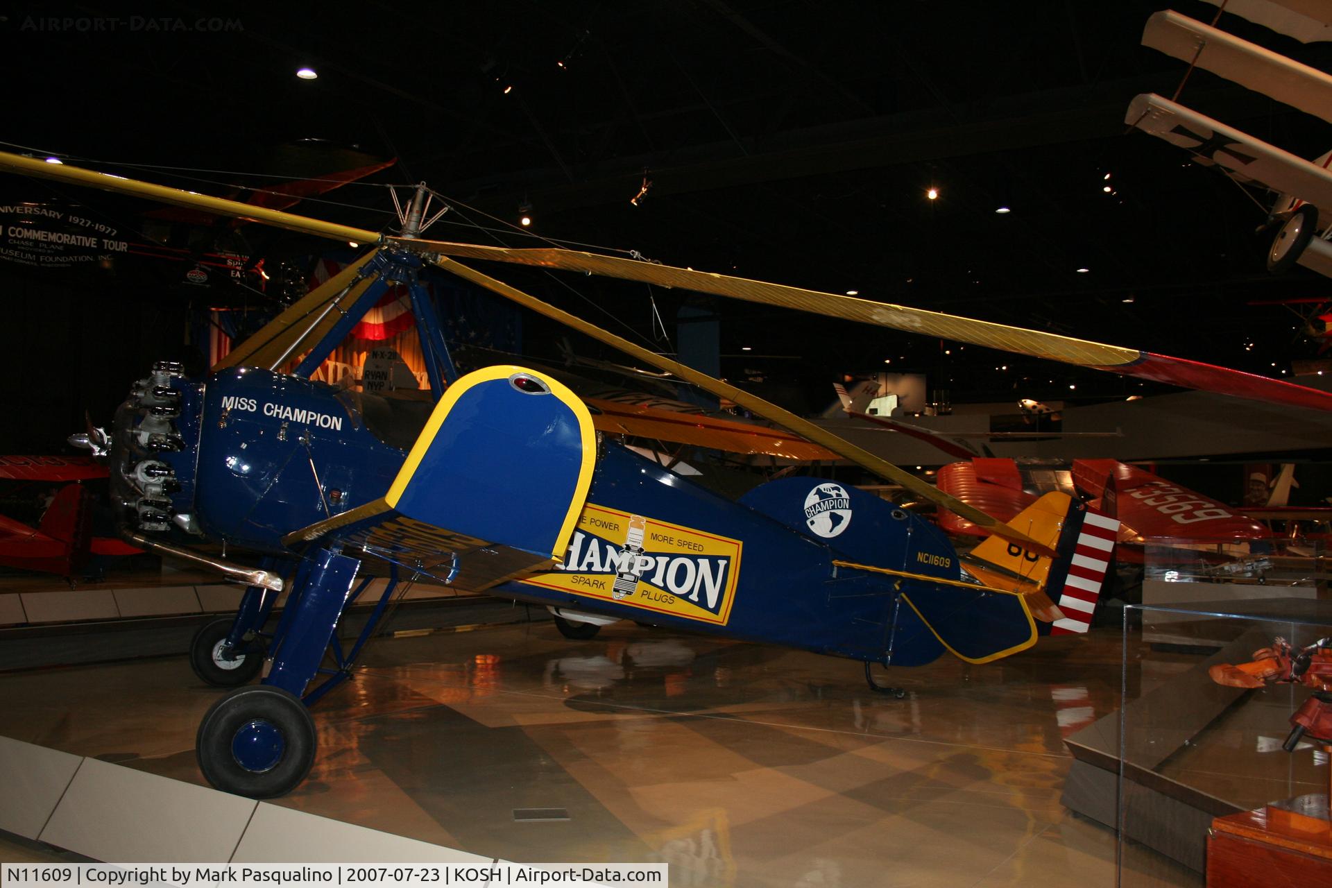 N11609, 1931 Pitcairn-Cierva PCA-2 C/N B-27, Pitcairn PCA2