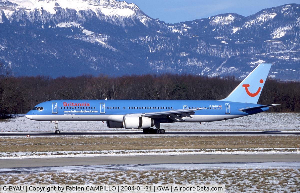 G-BYAU, 1994 Boeing 757-204 C/N 27220, Britannia Airways