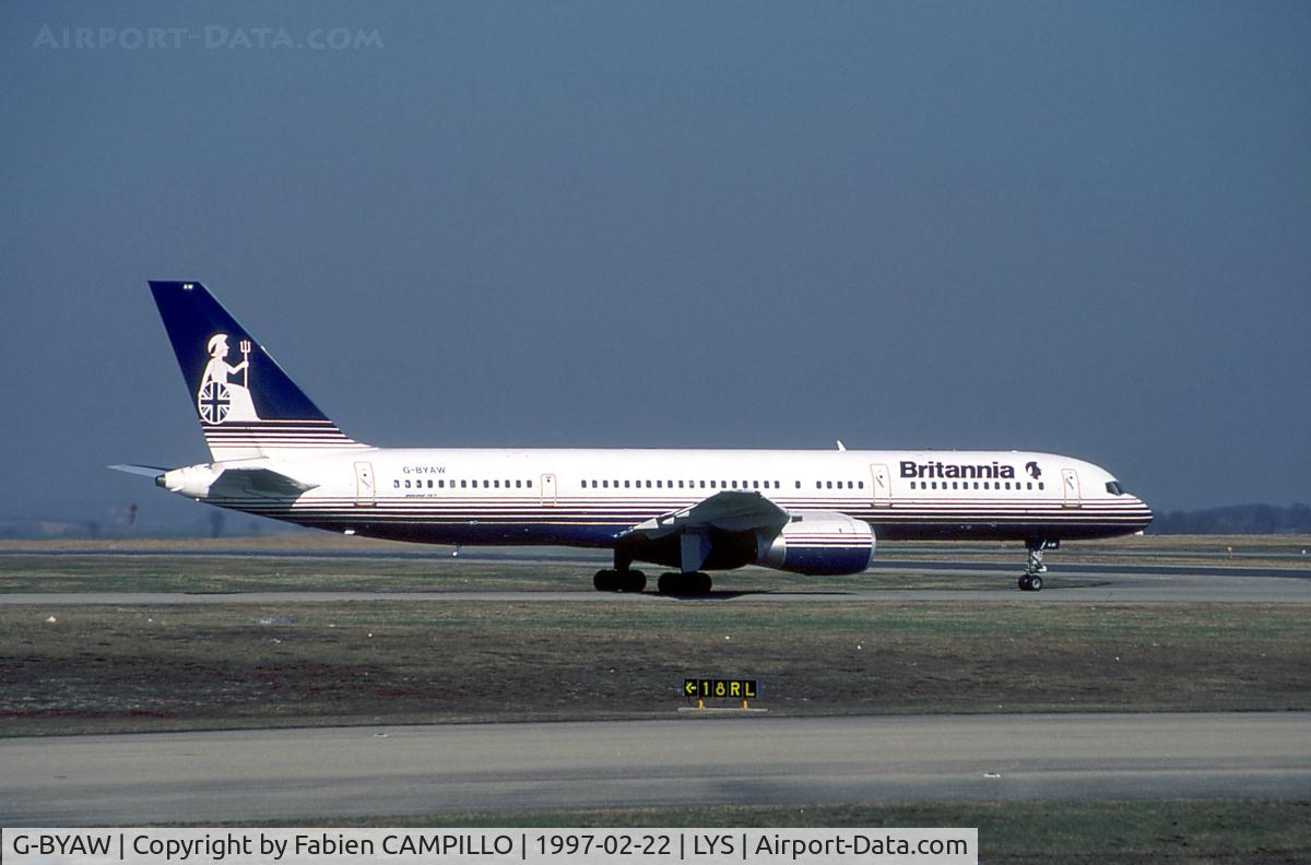 G-BYAW, 1995 Boeing 757-204 C/N 27234, Britannia Airways