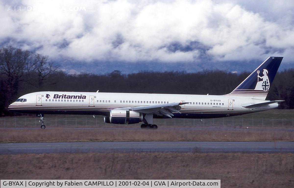 G-BYAX, 1999 Boeing 757-204 C/N 28834, Britannia Airways