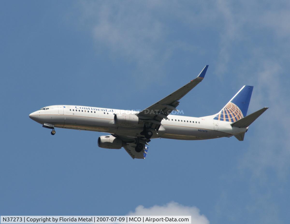 N37273, 2001 Boeing 737-824 C/N 31591, Continental