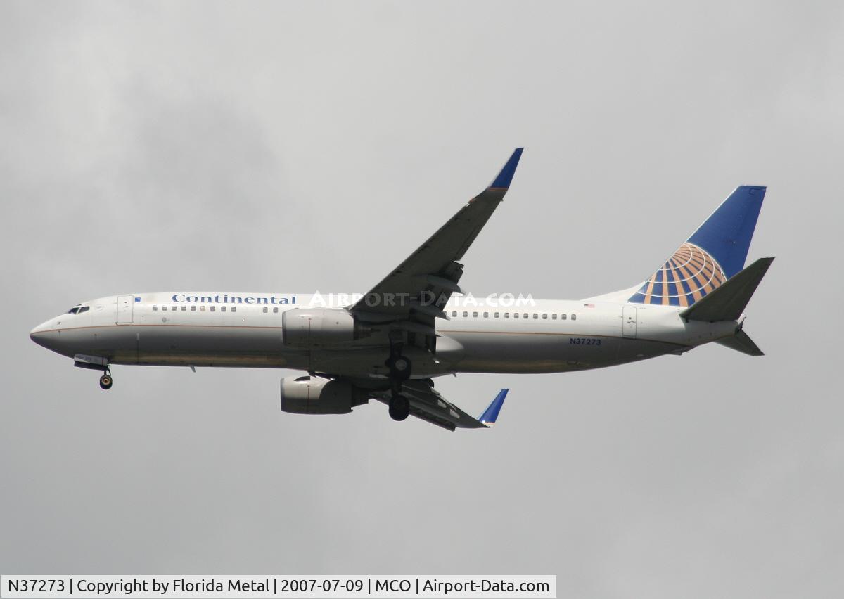 N37273, 2001 Boeing 737-824 C/N 31591, Continental