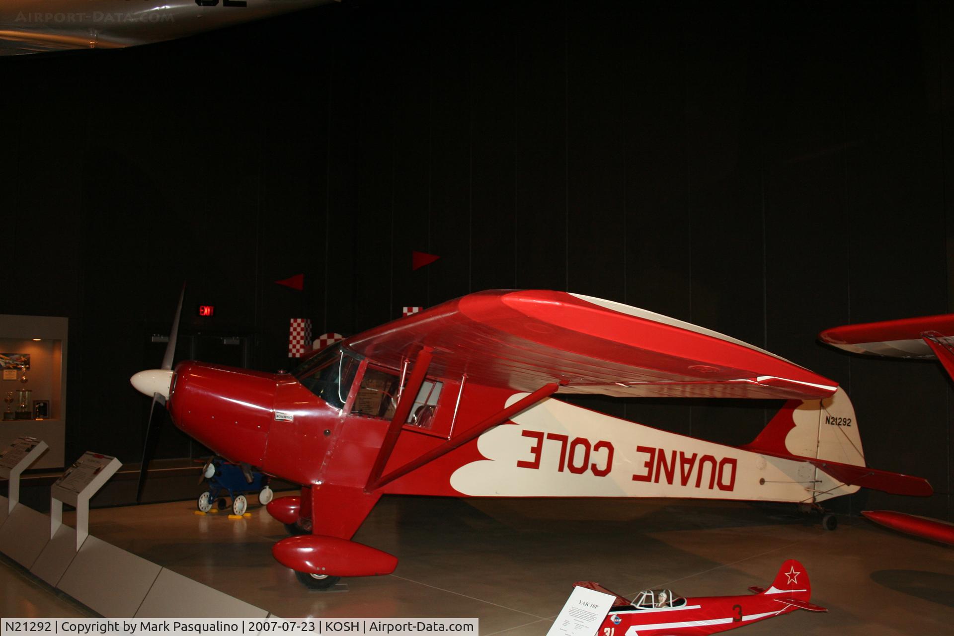 N21292, 1938 Taylorcraft BC C/N 1086, Taylorcraft BC