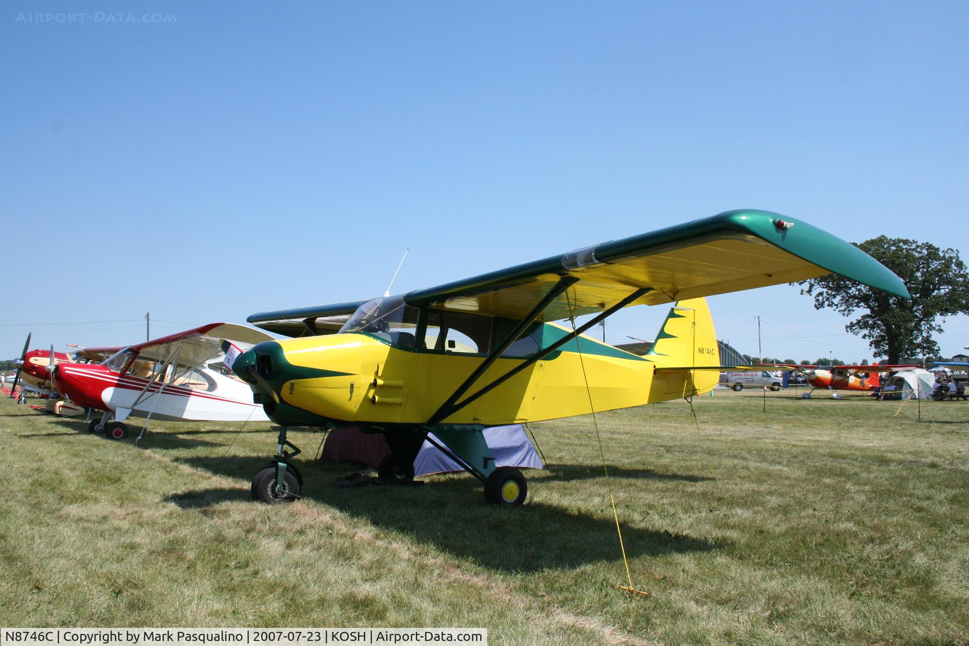 N8746C, 1953 Piper PA-22-135 Tri-Pacer C/N 22-1398, Piper PA-22-135