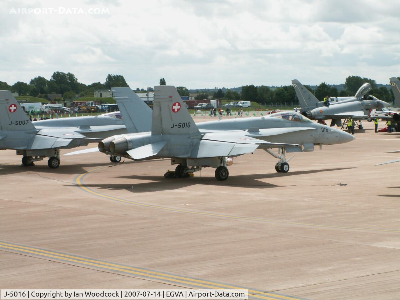J-5016, 2001 McDonnell Douglas F/A-18C Hornet C/N 1363, F/A-18C/Swiss AF/RIAT Fairford