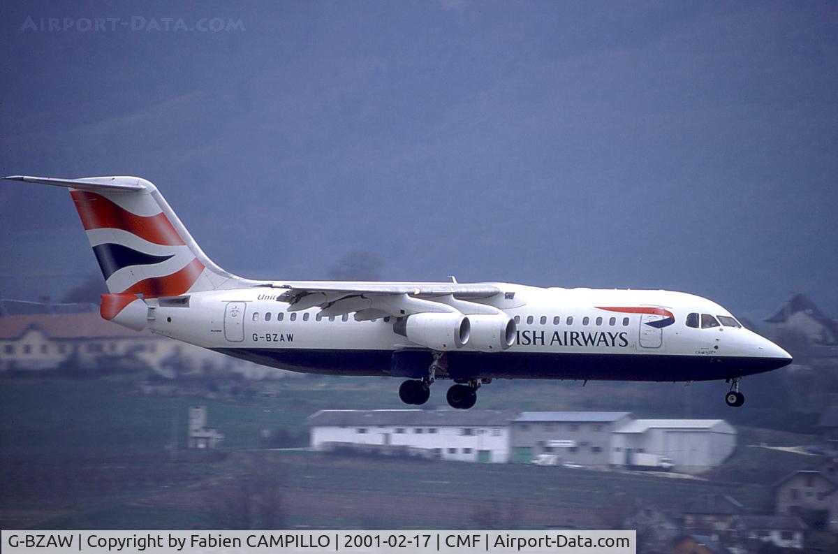 G-BZAW, 1999 British Aerospace Avro 146-RJ100 C/N E3354, British Airways CityFlyer
