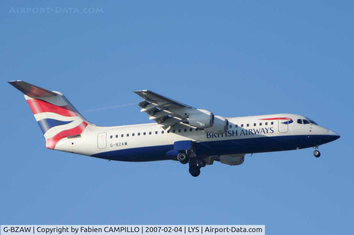 G-BZAW, 1999 British Aerospace Avro 146-RJ100 C/N E3354, British Airways CityFlyer