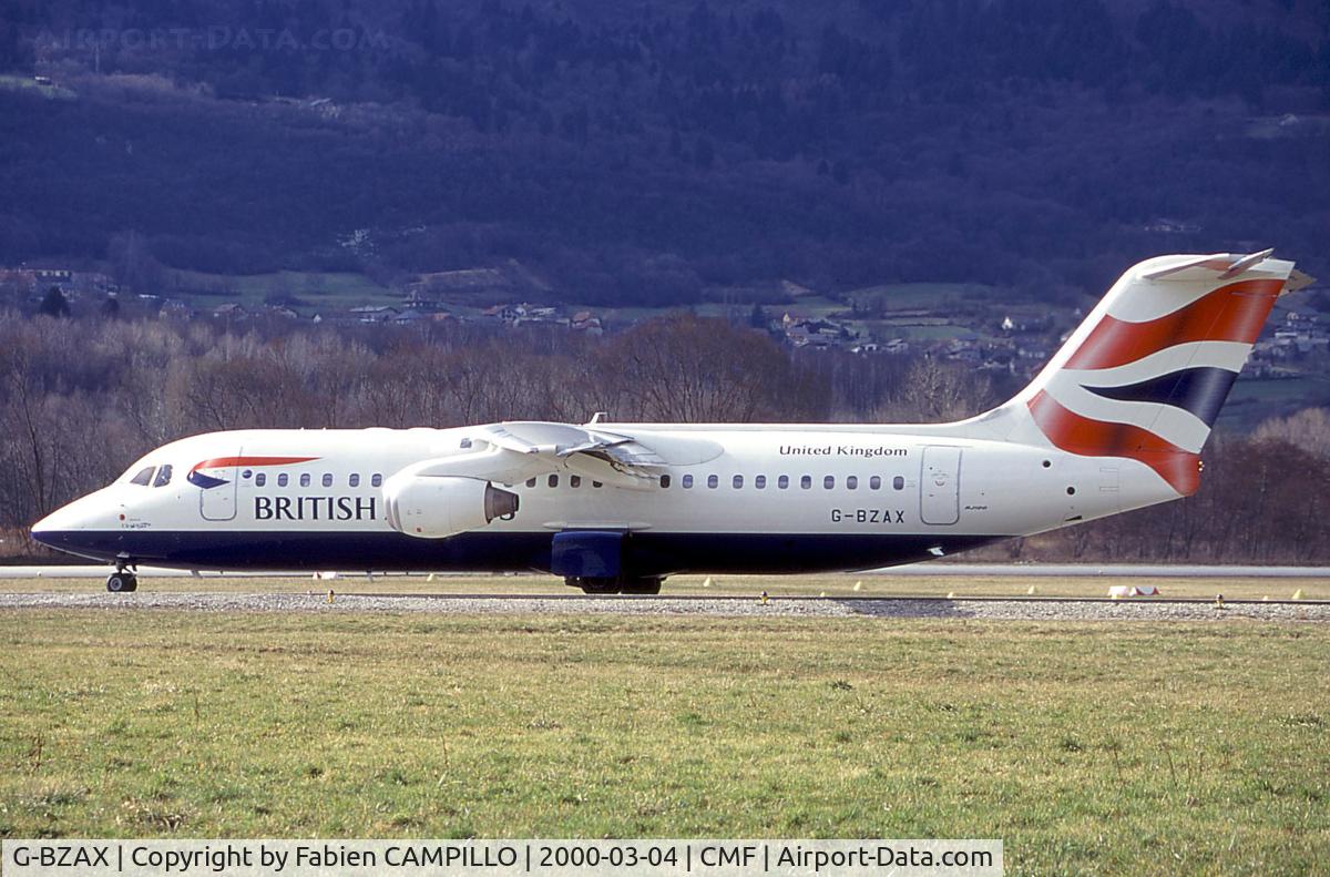 G-BZAX, 1999 British Aerospace Avro 146-RJ100 C/N E3356, British Airways CityFlyer