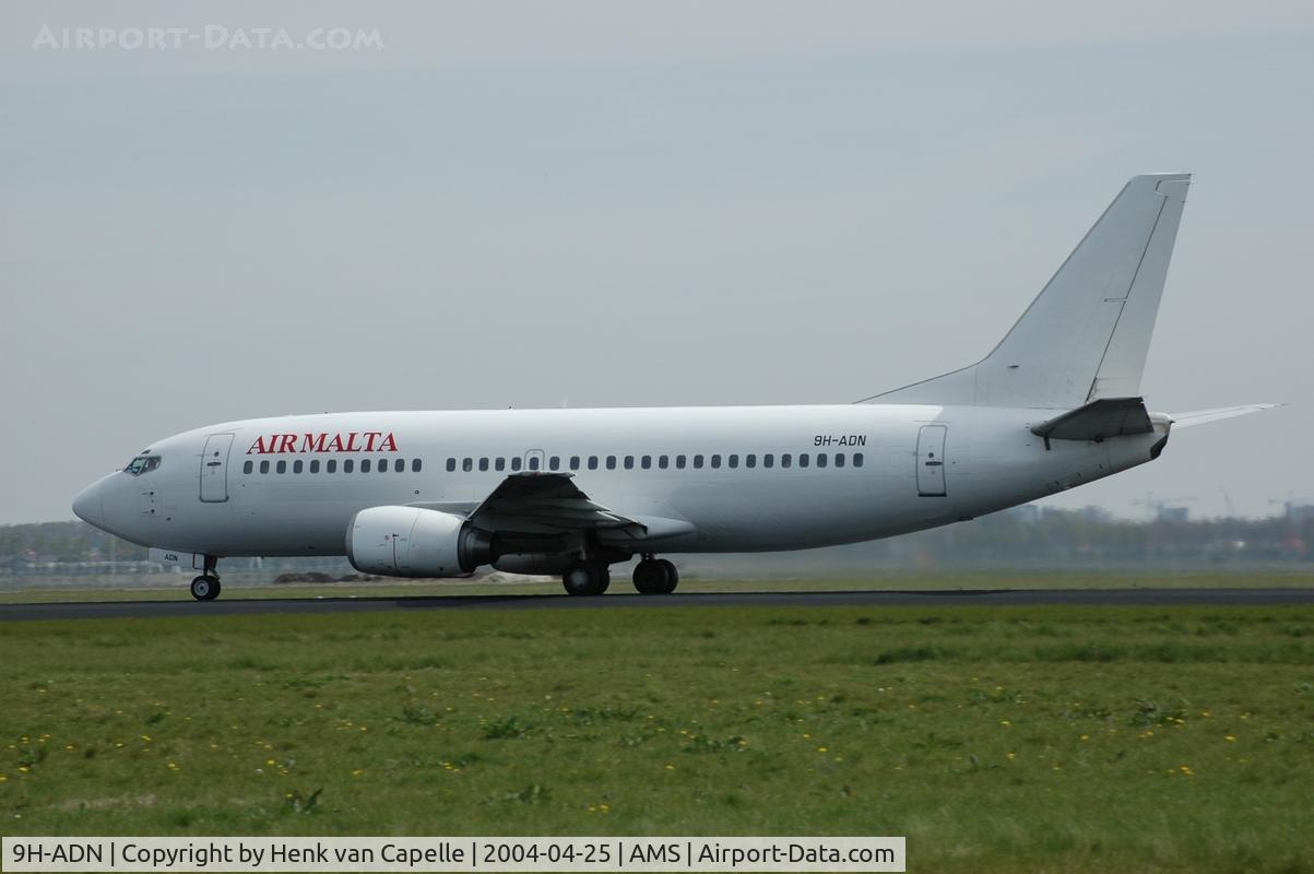 9H-ADN, 1992 Boeing 737-382 C/N 25161, Air Malta 737-300 in white livery at Schiphol airport