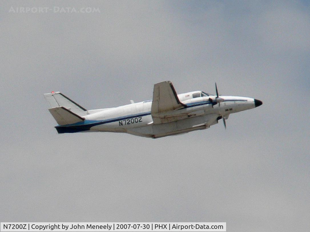 N7200Z, 1984 Beech C99 Airliner C/N U-219, Airborne from PHX's runway 08