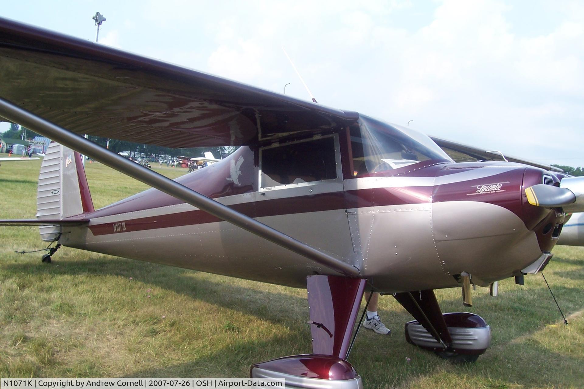 N1071K, 1946 Luscombe 8A C/N 3798, At the EAA Fly In