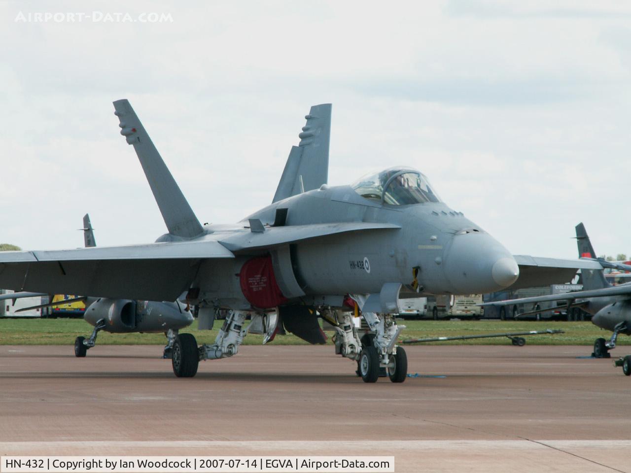 HN-432, McDonnell Douglas F-18C Hornet C/N 1437, F-18C/HavLLv 11 Finnish AF/RIAT Fairford