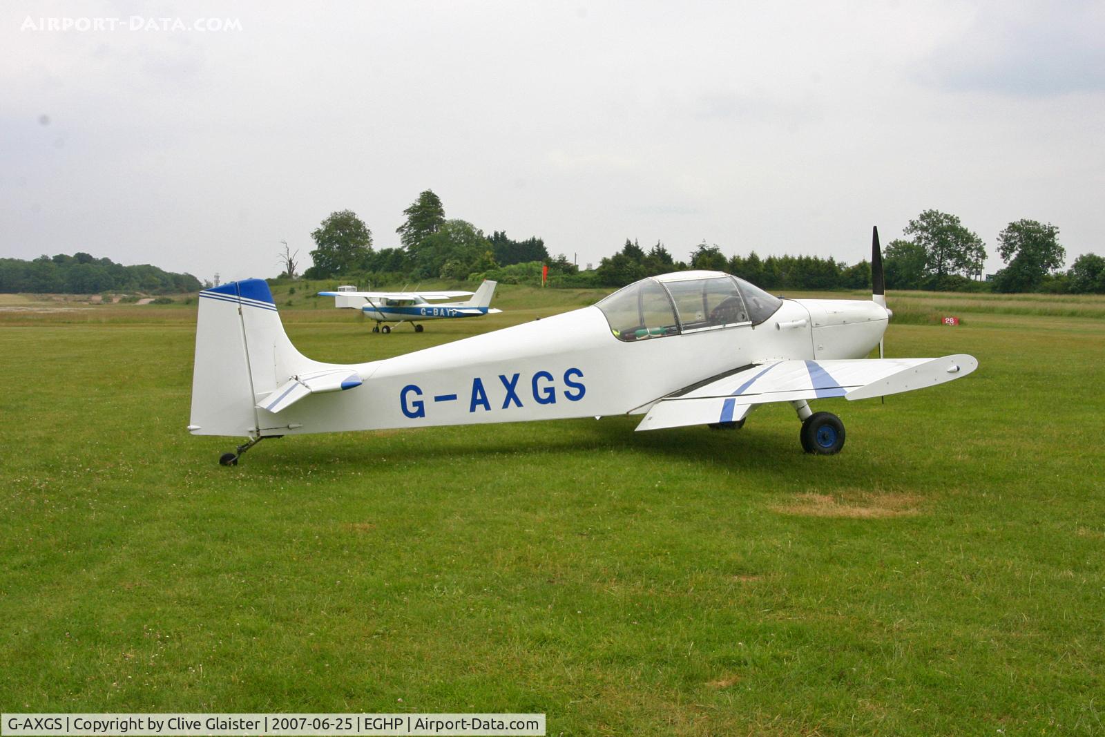 G-AXGS, 1969 Druine D-62B Condor C/N RAE/638, First registered to UK as new 1969-06-03