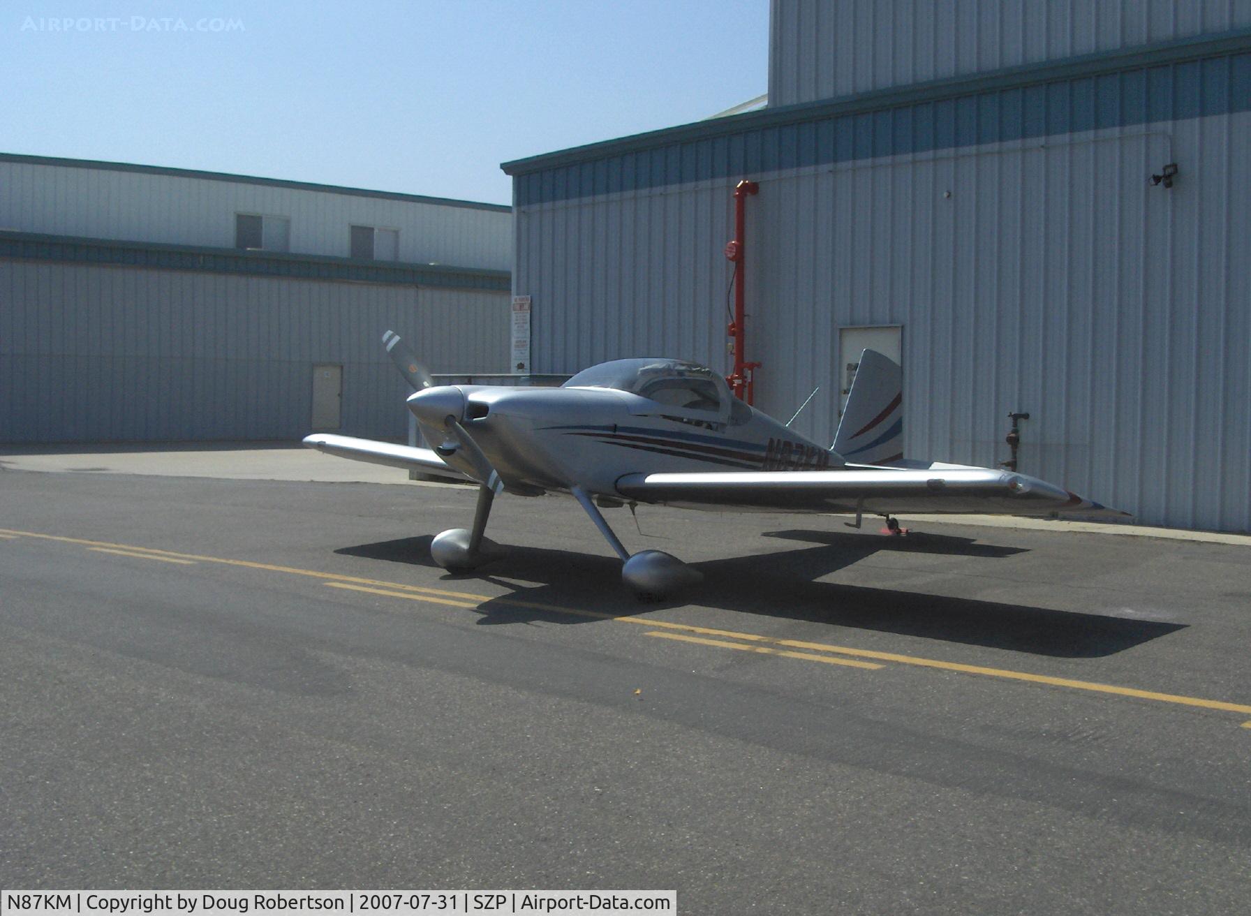 N87KM, 2005 Vans RV-7 C/N 71148, 2005 Moore/Moore VAN's RV-7, Lycoming IO-360 A&C 180 Hp