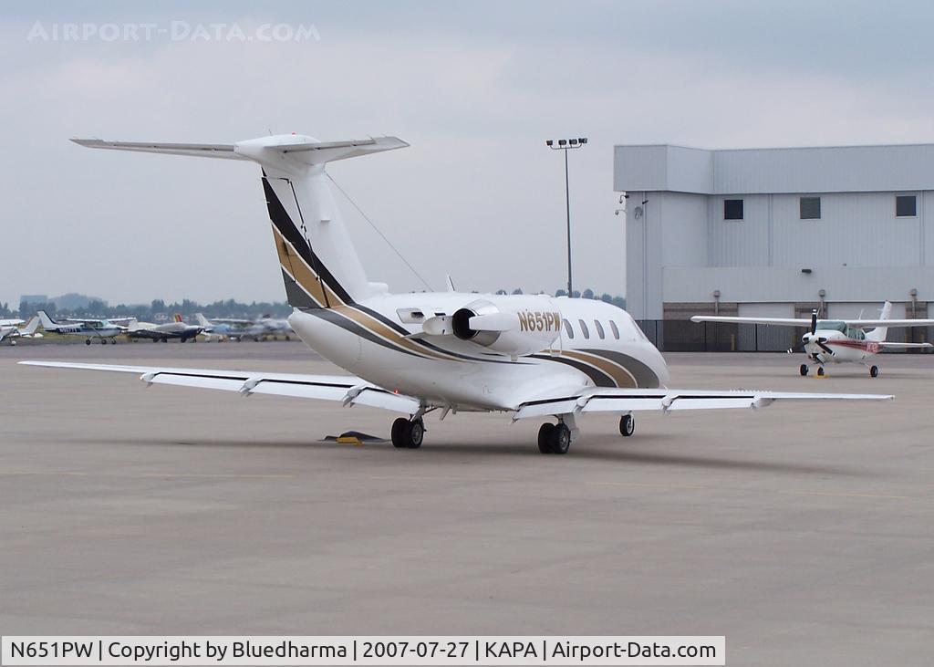 N651PW, 1985 Cessna 650 C/N 650-0090, Parked/engine run-up at KAPA