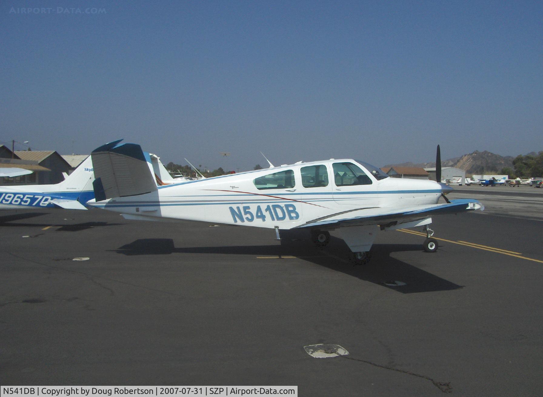 N541DB, 1964 Beech S35 Bonanza C/N D-7333, 1964 Beech S35 BONANZA, Continental IO-520-B 285 Hp