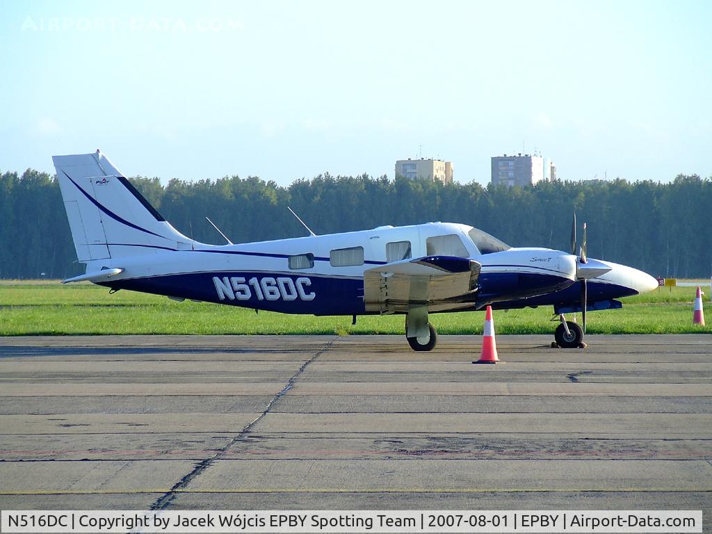 N516DC, 2002 Piper PA-34-220T C/N 3449274, Early morning on Bydgoszcz-Szwederowo Airport