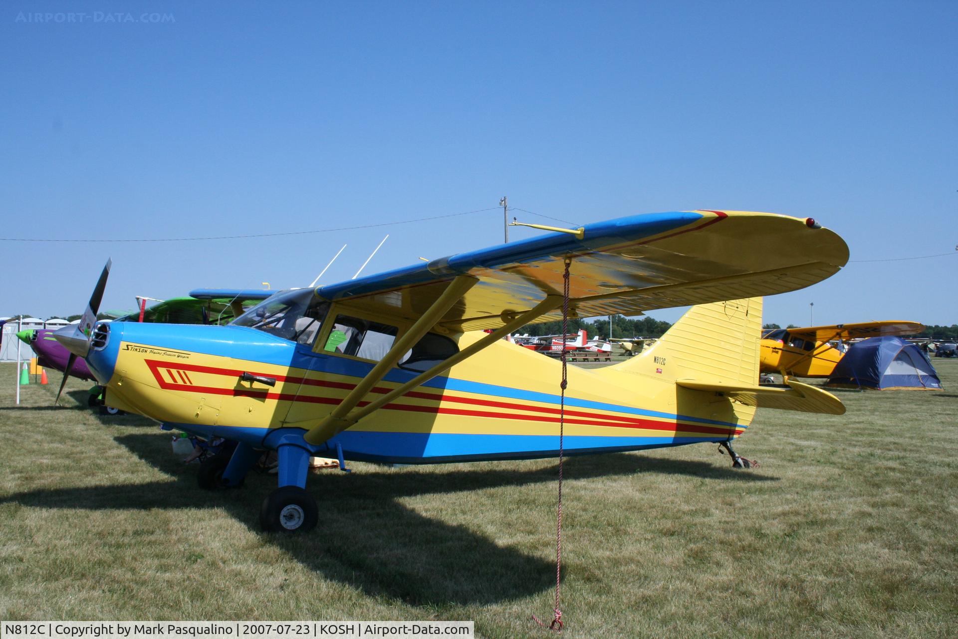N812C, 1947 Stinson 108-3 Voyager C/N 108-3812, Stinson 108-3