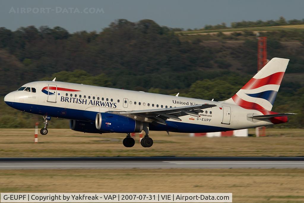 G-EUPF, 2000 Airbus A319-131 C/N 1197, British Airways AIrbus 319