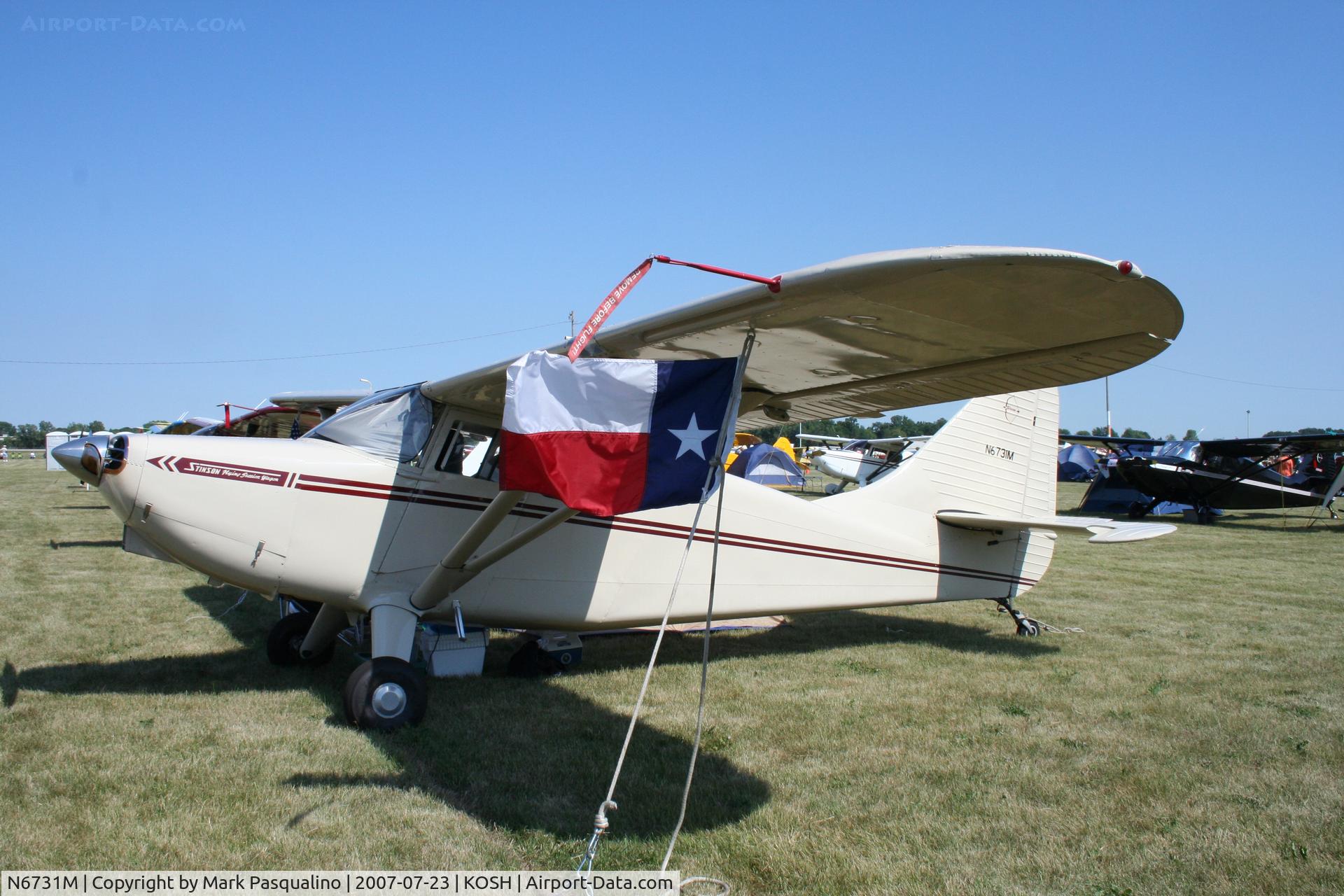 N6731M, 1949 Stinson 108-3 Voyager C/N 108-4731, Stinson 108-3