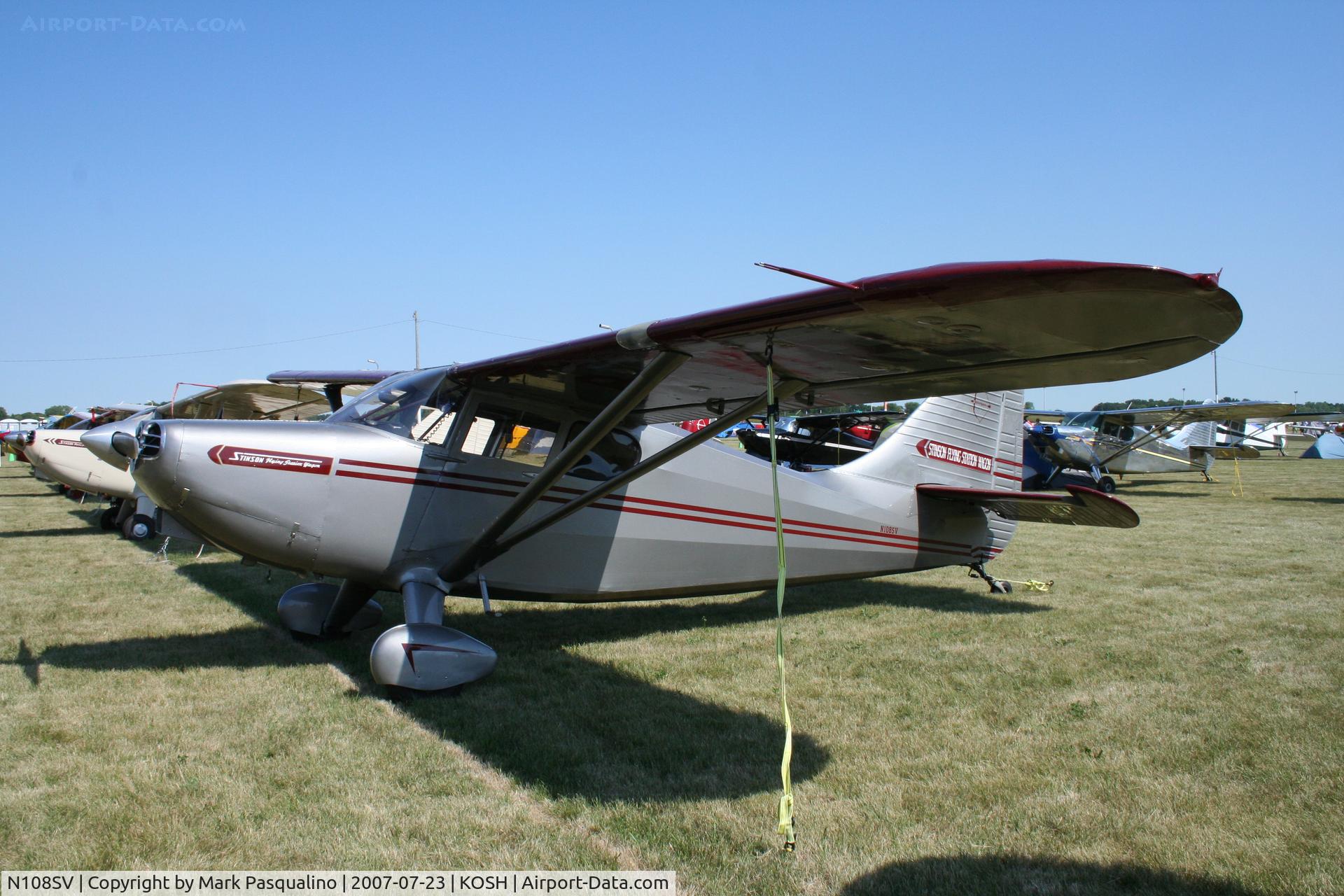N108SV, 1948 Stinson 108-3 Voyager C/N 108-4165, Stinson 108-3