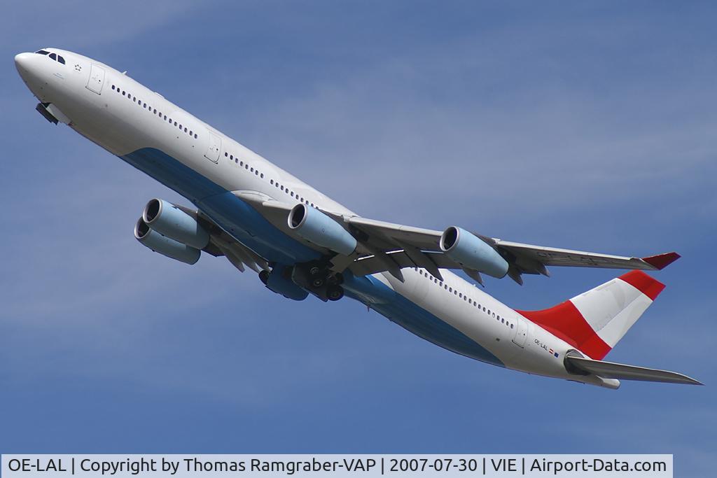 OE-LAL, 1999 Airbus A340-313 C/N 263, Austrian Airlines Airbus A340-300