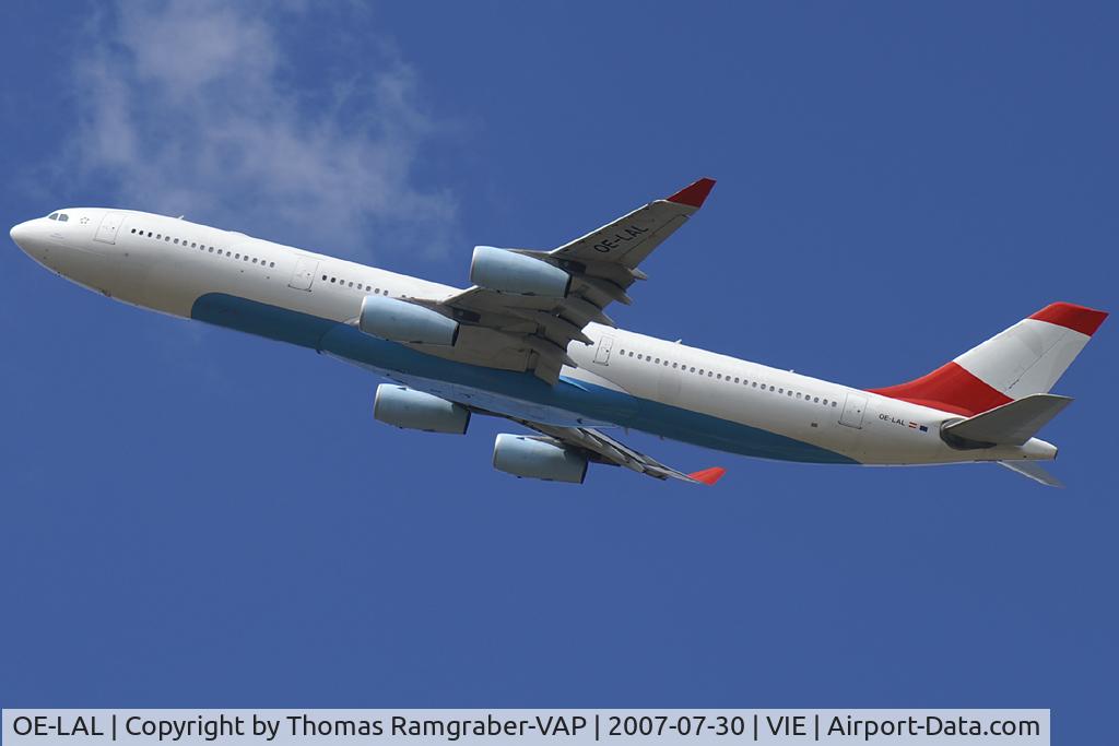 OE-LAL, 1999 Airbus A340-313 C/N 263, Austrian Airlines Airbus A340-300