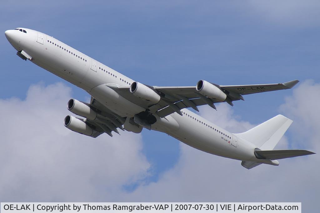 OE-LAK, 1997 Airbus A340-313 C/N 169, Austrian Airlines Airbus A340-300