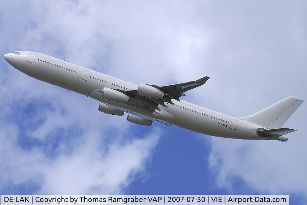 OE-LAK, 1997 Airbus A340-313 C/N 169, Austrian Airlines Airbus A340-300