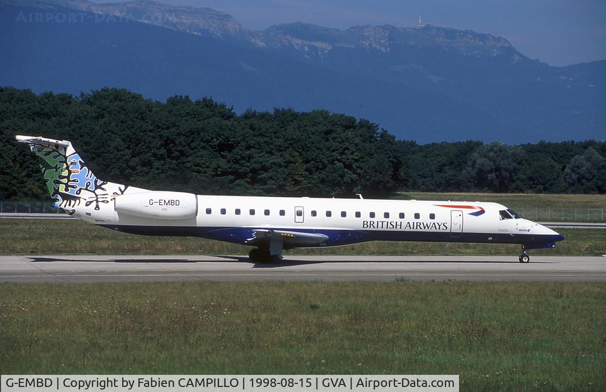 G-EMBD, 1998 Embraer EMB-145EU (ERJ-145EU) C/N 145039, British Regional Airlines