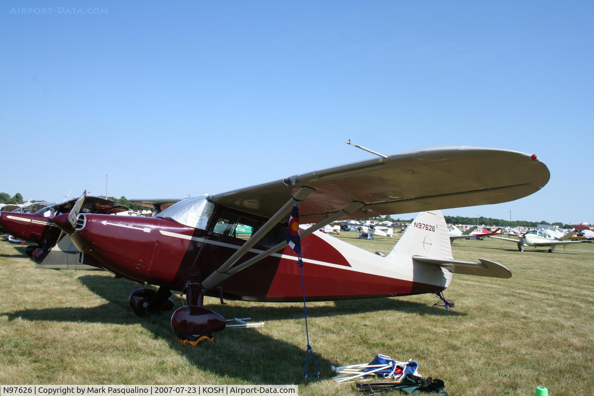 N97626, 1946 Stinson 108 Voyager C/N 108-626, Stinson 108