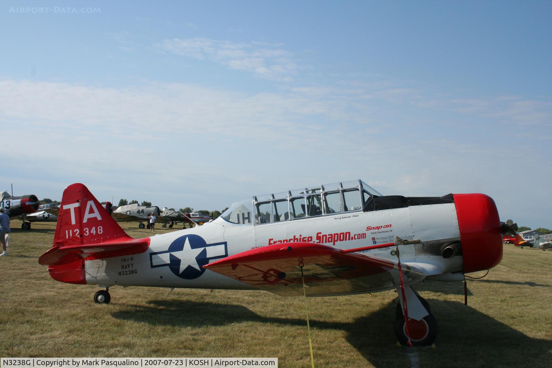 N3238G, 1959 North American SNJ-6 Texan C/N 121-43202, North American SNJ-6