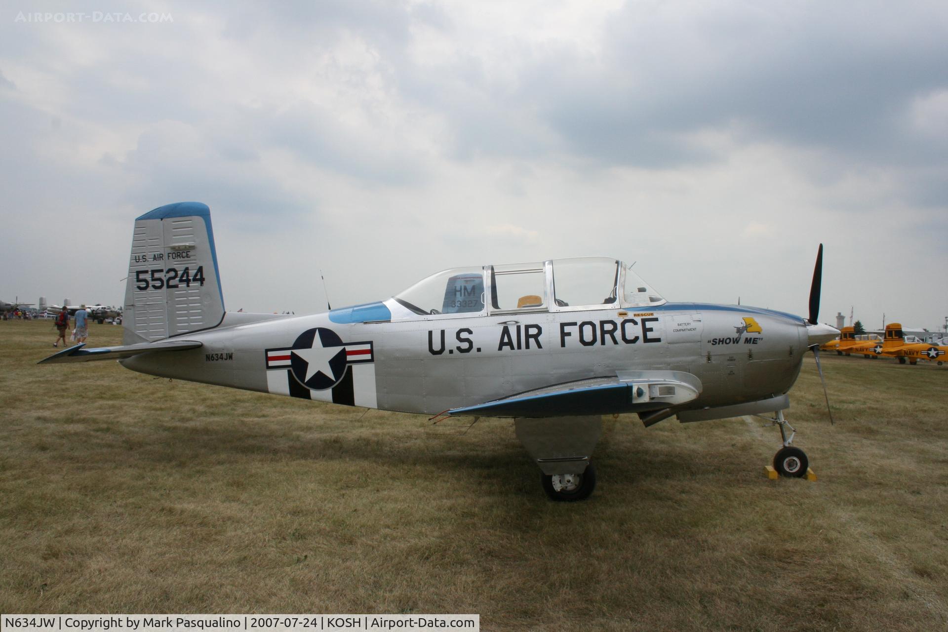 N634JW, Beech A45 C/N G-801, Beech T-34A