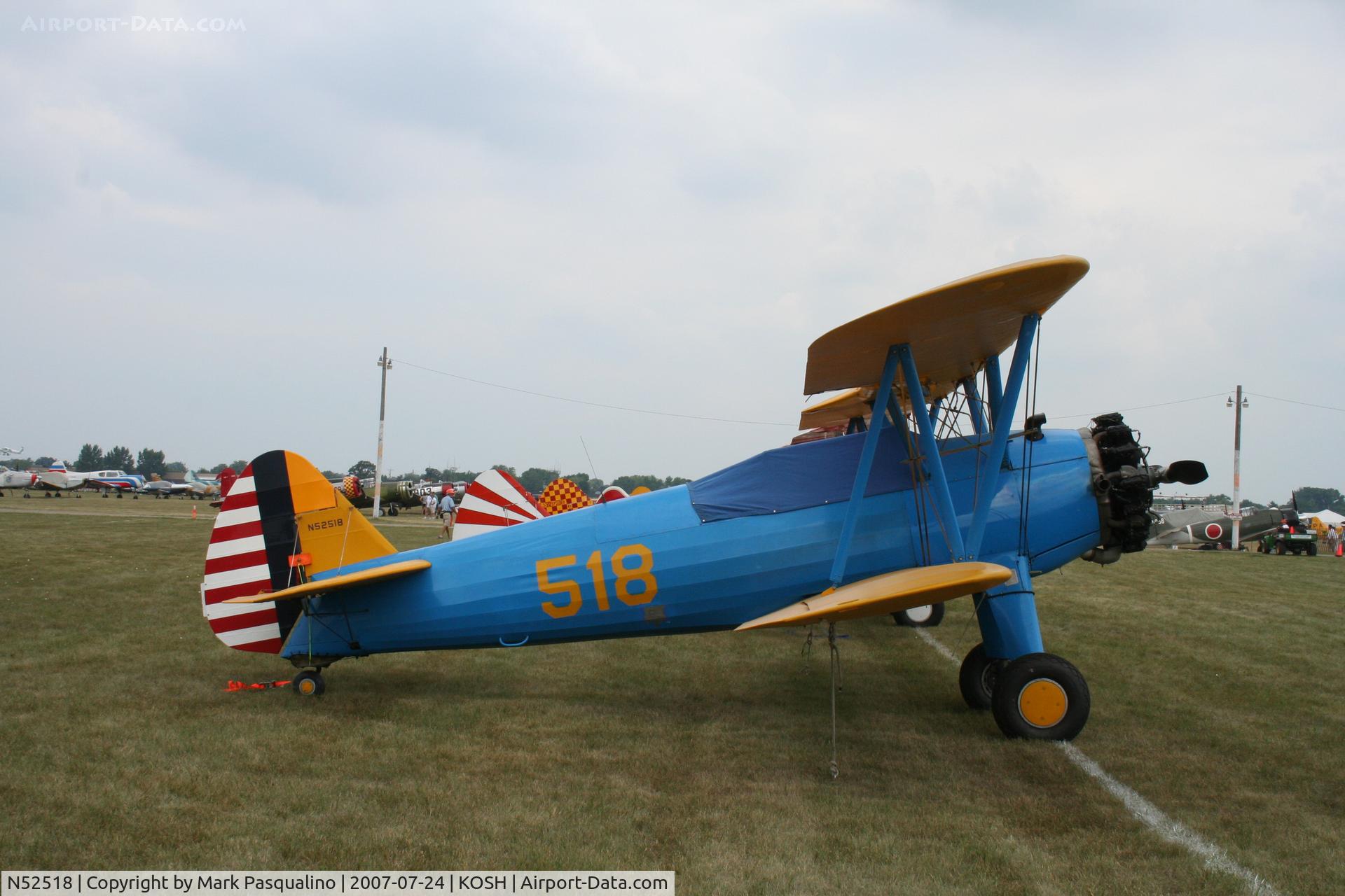 N52518, 1942 Boeing A75N1(PT17) C/N 75-3121, Stearman