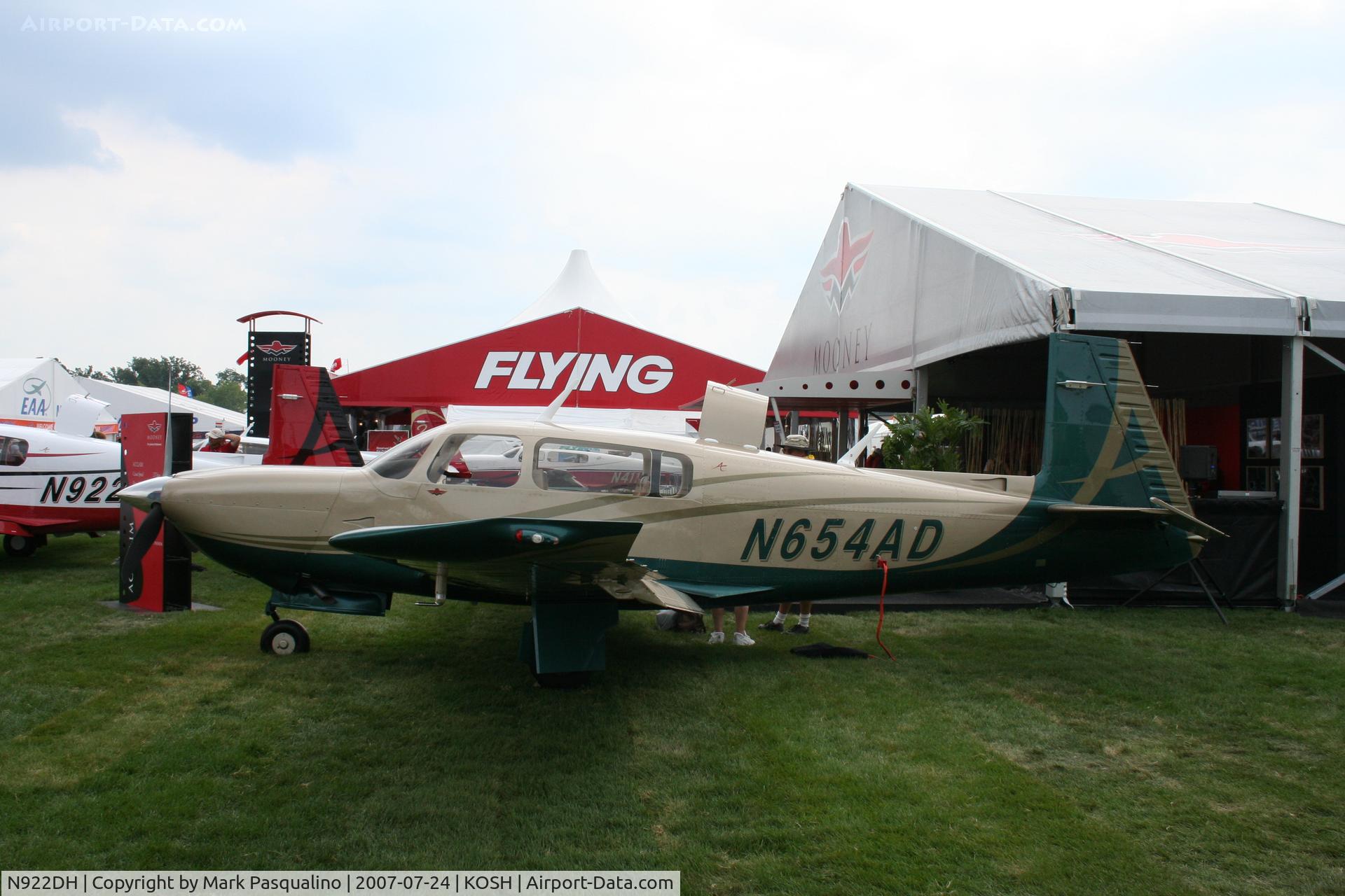 N922DH, 2007 Mooney M20TN Acclaim C/N 31-0037, Mooney M20N