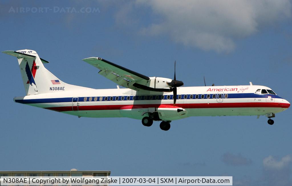 N308AE, 1992 ATR 72-212 C/N 309, visitor