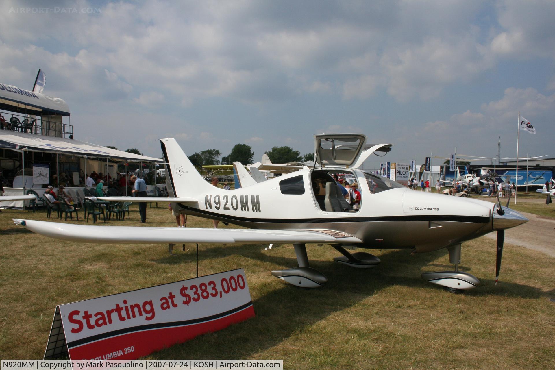 N920MM, 2007 Columbia Aircraft Mfg LC42-550FG C/N 42558, Columbia 350