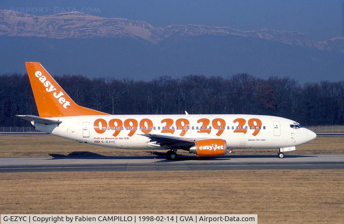 G-EZYC, 1989 Boeing 737-3Y0 C/N 24462, EasyJet