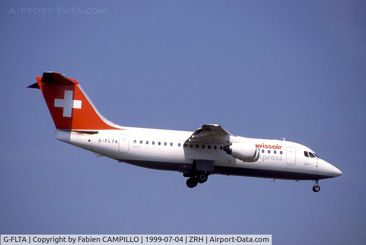 G-FLTA, 1985 British Aerospace BAe.146-200 C/N E2048, Swissair Express