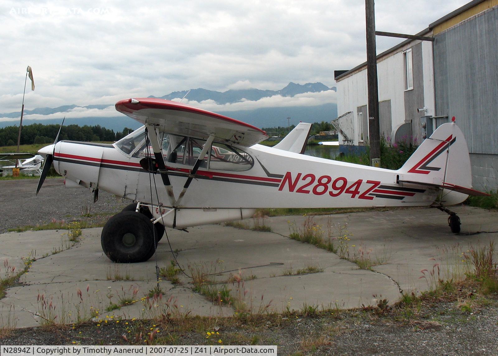 N2894Z, 1959 Piper PA-18A 150 Super Cub C/N 18-7078, Tied down by Lake Hood