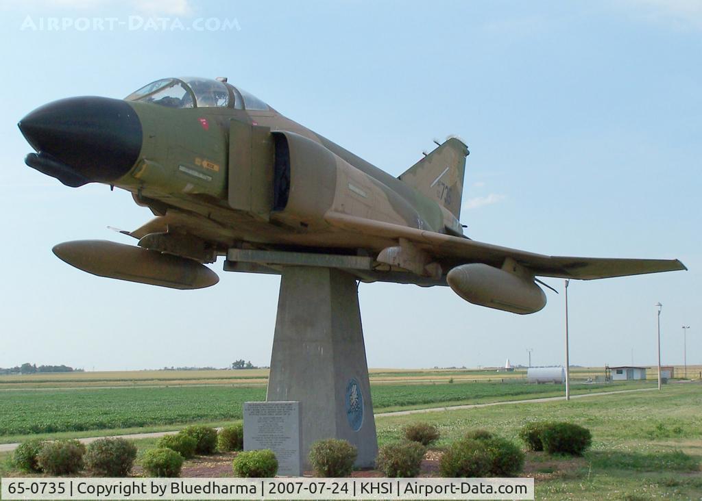 65-0735, 1965 McDonnell F-4D Phantom II C/N 1794, McDonnell Douglas F-4D Phantom II Aircraft Display in Hastings,NE