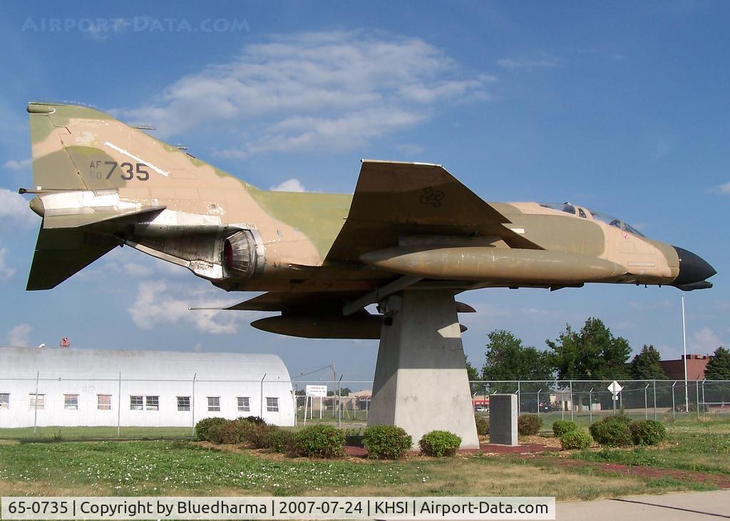 65-0735, 1965 McDonnell F-4D Phantom II C/N 1794, McDonnell Douglas F-4D Phantom II Aircraft Display in Hastings,NE